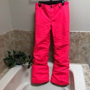 HOT PINK Under Armor Coldgear Pink Ski Pants, Size Youth Large